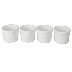 Made from high heat resistant white porcelain, they easily release food, making clean up a breeze. Even better, they...