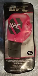 UFC Womens Pink MMA Cardio Kickboxing Boxing Gloves(10 oz) FloMotion Technology.