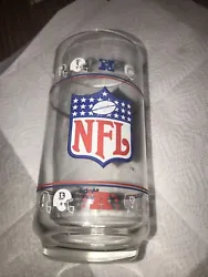 NFL Mobil Gas AFC NFC Glass, Vintage 1976 Featuring 28 Teams, 16 oz. Collectible