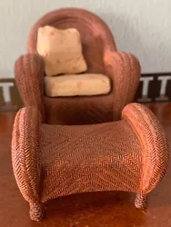 Willetts Design. TAKE A SEAT by Raine. Wicker Chair with Ottoman.