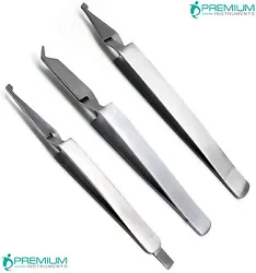 Dental Bonding Tweezer Anterior (Smaller Tip End) 14cm. Dental Bonding Tweezer (Narrow Tip End) 11cm. 3 Pieces of De...