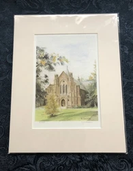 Limited Edition s/n print titled “Chapel at Mt. Holyoke”. Signed by the artist in pencil, Groleau, recto lower...