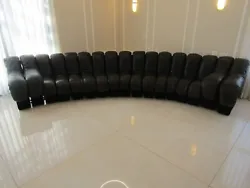 De Sede - DS-600 Leather Sofa Black, designed 1972. Black leather. Overall good condition with age appropriate usage...