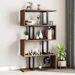 A storage shelf to bring you a tidy room! Let everything organized for themselves. S-SHAPED DESIGN: Unique S-shape...