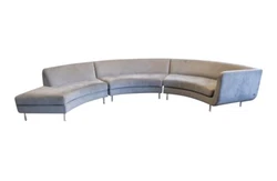 Contemporary sectional sofa inspired by. Note there are three sections that make up this semi-circular sectional. The...