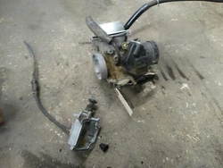 This sat taken apart outside. This as is for parts or repair.