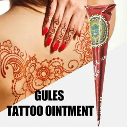 Cut Henna tattoo paste the top part of 3-5mm. Henna tattoo paste on stencil hollow out of place. Rive tattoo...