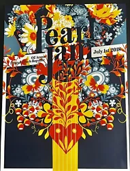Pearl Jam 2018 Prague, CZ Matt Taylor Poster 07/01/2018. The print is in mint condition and has been stored in a print...