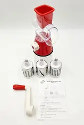 All parts of the rotary grater are made from food grade material and non-toxic BPA-free, which are safe to use. No...