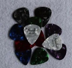 These are standard 351 size picks made of premium celluloid.