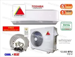 12000 btu ductless mini split air conditioner and heat pump 1 Ton and can cool or heat up to 600 square feet. 12,000...
