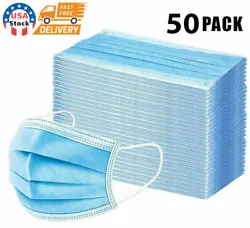 Disposable Sanitary Face Mask. Elastic Ear Loop. 3-Layers of Non-Woven Fiber Fabric to Provide Fine Filtration and...