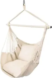 ▶ CONVENIENCE - This stylish hammock swing hangs anywhere and is easy to relocate. Simply find a branch, beam or...