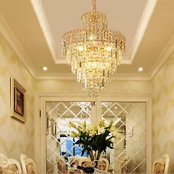 Product Description Color: Gold Material: Metal+Glass Shade material: Metal+Glass Fixture Height: 55cm Fixture...