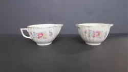 These dishes are used but in good condition. Around the lip of these dishes has gold around the lip of both dishes and...