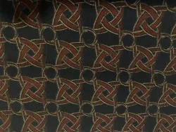 Art Institute of Chicago Black Wool Double Fold Celtic Design Scarf Gouda.
