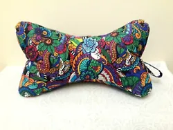 This is a dog bone-shaped neck pillow, 3-sided made with bright and beautiful multicolor cotton fabric. The pillow can...