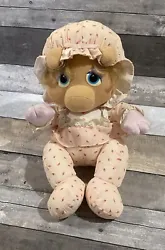 Vintage 1984 Muppet Babies Miss Piggy Plush Pampers 9