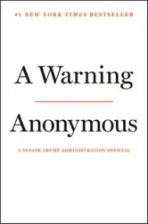 A Warning by Anonymous (2019, Hardcover). Withdrawn library copy so has stickers and marks from that.