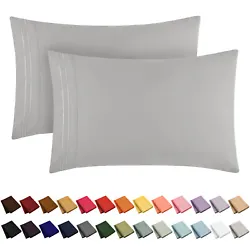 Made of high-quality microfiber double brushed on both sides for ultimate softness, these comfy pillowcases are perfect...
