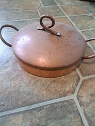 Leumas Copper Pan W Lid - 7.5x2.