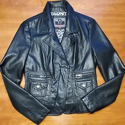 Dollhouse Black Faux Leather Jacket. Super soft, gently worn. Snaps and zippers  make this a cool little piece. Fun...