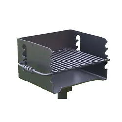 The camping grill grate provides a large cooking area. If wind arises while cooking, the 360-degree rotation easily...