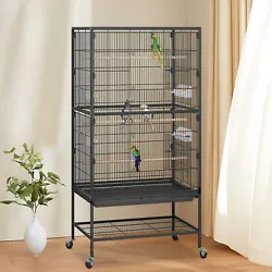 This cage is spacious enough for birds to fly comfortably and can be beautifully decorated. Plenty of room to...