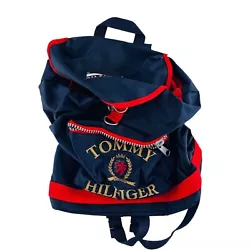 Vintage Tommy Hilfiger Backpack Red Navy White Color BlockVery good condition Please see photos for measurements.