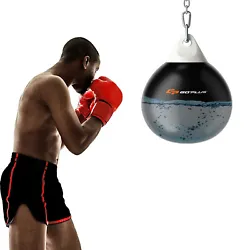 By utilizing the power of water, this aqua training bag provides you with a comfortable boxing experience. The...