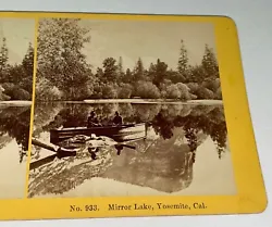 Title: No. 933 - Mirror Lake, Yosemite, Cal. Location: Yosemite, California. Scantic Antiques.