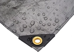 Heavy Duty Premium Silver Poly Tarp. This is our best quality poly tarp. 16 Mil polyethylene. Rope reinforced edges....