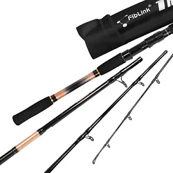 4PC 7Ft Carbon Fiber Fishing Rod Spinning Casting Travel Portable Fishing Pole. Fishing Technique Casting, Spinning....