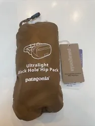Patagonia Waist Bag Ultralight Black Hole Mini Hip Pack Belt Bag Sisu Brown 1L. Condition is New with tags. Shipped...