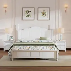 Renew your bedroom with this wood bedroom sets. No box spring needed. Material Pine+MDF+Plywood. Product Type Bedroom...