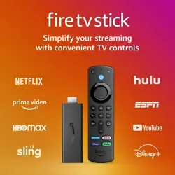 Alexa Voice Remote (3rd Gen). Fire TV Stick (3rd Gen). USB cable and power adapter. Quick Start Guide.