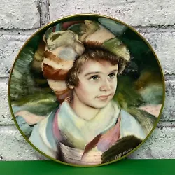 This vintage 1981 Royal Doulton bone china collectors plate in the Adrien design is a beautiful addition to any...