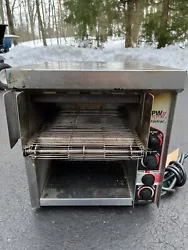 APW Wyott Fastrac Bread/Bagel Toaster. Used Toasted Serviced Just recently. Images posted showing service.