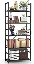 Books, photo albums, crafts, potted plants and etc. Beautiful bookshelf panel with waterproof and anti-scratch...