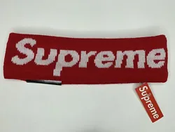 Supreme New Era Fleece Lined Headband red FW 14 Brand New with tags (Item pictured as is condition) 100% Authentic