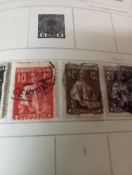lot de 4 timbres oblitérés  portugal 1912-21