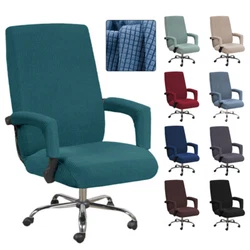 Chair Slip Slipcovers Office Chair Cover Dust Cover Computer Chair Cover Elastic. 1 x Chair Cover+2 x Armrest Covers....