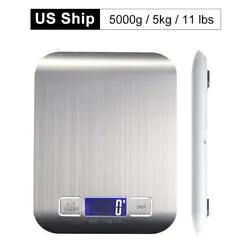 Capacity:0- 5KG. Digital Scale. User manual is included. Material: Plastic and Stainless Steel. Durable steel panel...