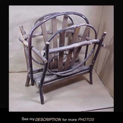 Bent wood and twig construction with oak slats and 7/8