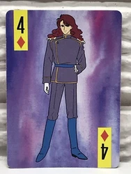 This listing is for a Single Swap 1995 Sailor Moon, 4 of Diamonds Playing Card. This is a used card that’s in...