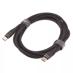6ft Long Durable Braided Cable supports fast and PD charging. Ideal for charging and powering USB Type-C enabled...