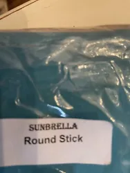 Sunbrella Directors chair Canvas Replacement Round Stick Turquoise blue. Condition is 