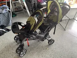 baby trend sit n stand double stroller. Condition is Used. Shipped with USPS Ground Advantage.