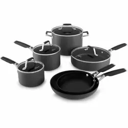 Calphalon Classic Hard-Anodized Aluminum Nonstick 10-Pc. Cookware Set - Black.