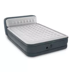 Enjoy a good nights sleep wherever you are with the Intex Dura-Beam Fiber Tech Air Mattress Bed with Ultra Plush...